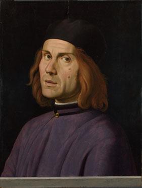 Lorenzo  Costa Portrait of Battista Fiera